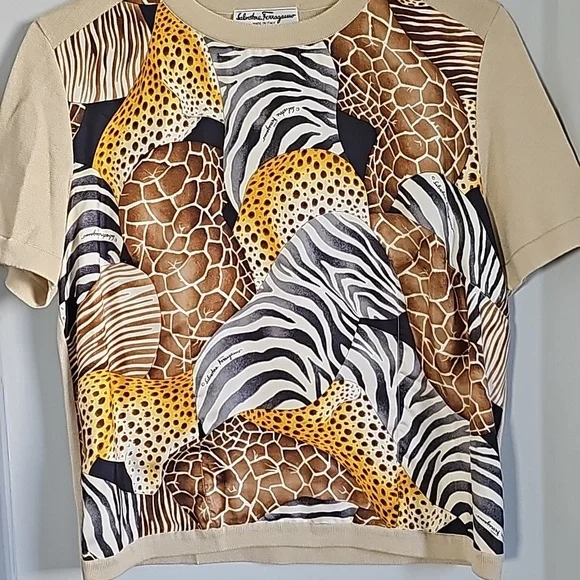 Ladies Salvatore Ferragamo top, sz S - Picture 3 of 6